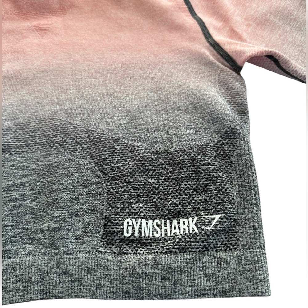 Gymshark Ombre Long Sleeve Crop Top - Size M - Picture 6 of 10